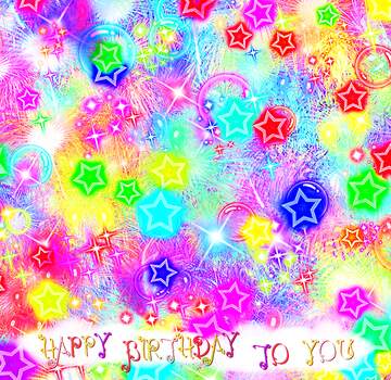 FX №211015 Festive background for congratulations happy birthday card colours