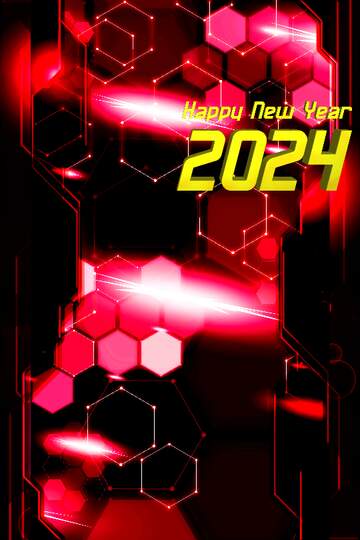 FX №211492 IT Information Technology happy new 2024 concept