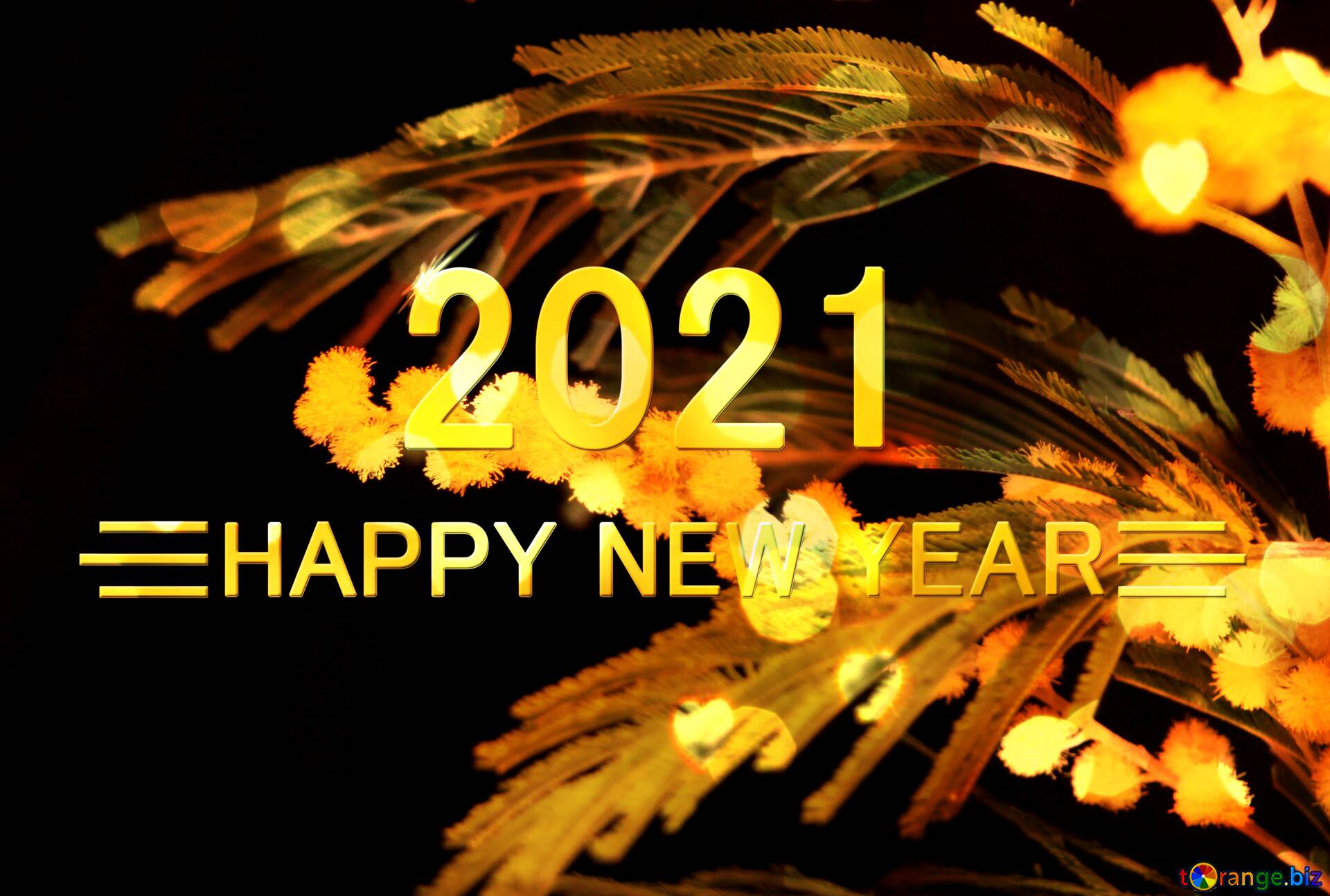 on black shiny happy new year 2021 background 免费图片  () / to