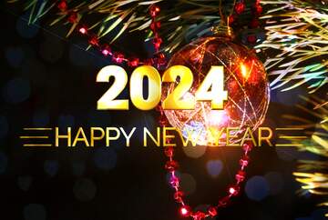 FX №212265 Shiny happy new year 2024 background