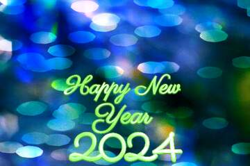 FX №212854 Bright  color  background. happy new year 2024 blue  color