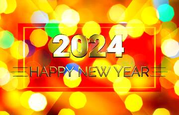 FX №212694 Background of bright lights banner layout happy new year 2024