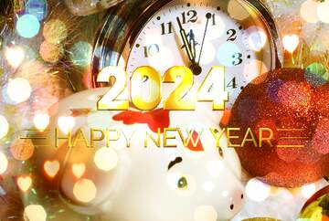 FX №212335 Xmas Card Economical Happy New Year 2024