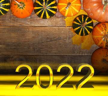 FX №213565 Autumn background with pumpkins 2022