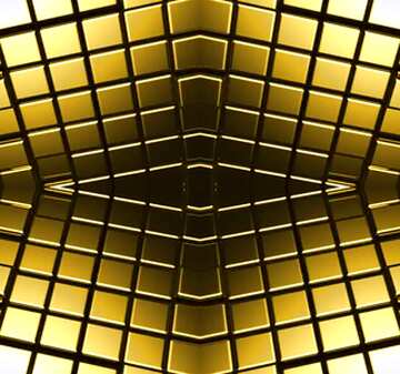 FX №213911 3d abstract gold metal cube background Pattern Futuristic