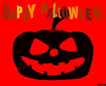FX №213105 Halloween Pumpkin sketch Clipart red