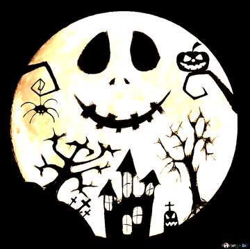 FX №213561 Halloween moon clip art