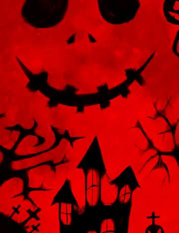 FX №213428 Halloween picture fragment red