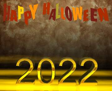 FX №213605 Old paper texture 2022 happy halloween