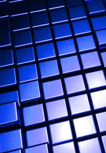 FX №214188 3d abstract blue metal cube boxes background