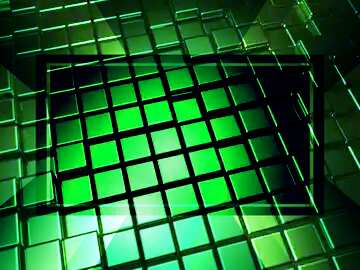 FX №214744 3d abstract green metal cube boxes background template