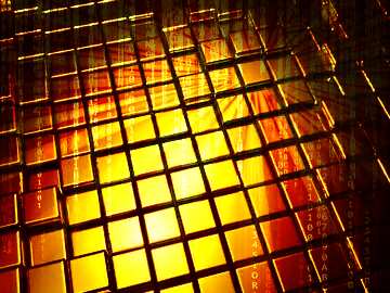 FX №214032 3d abstract gold metal cube background Cyber Digital Internet Technology