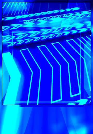 FX №215374 Creative abstract arrows blue modern background Blank Card Design