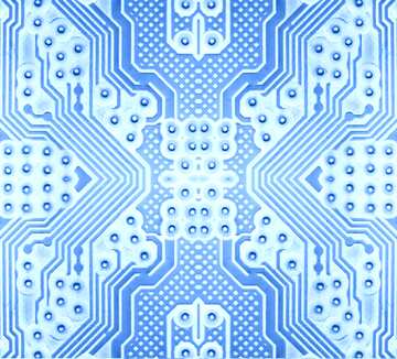 FX №215537 circuit electronic board lines pattern blue light