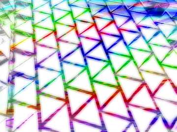 FX №215200 3D abstract geometric triangle background Fractal Colorful