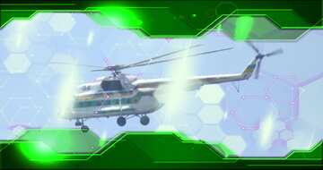 FX №215825 Military helicopter Hi-tech concept Technology information green