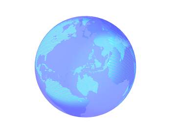 FX №215935 Modern global world earth concept planet symbol dark blue transparent background