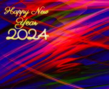 FX №216443 Colorful dark fractal background happy new year 2024