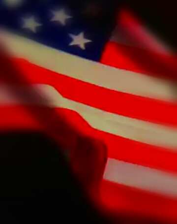 FX №216352 USA American Flag dark background Frame Blur