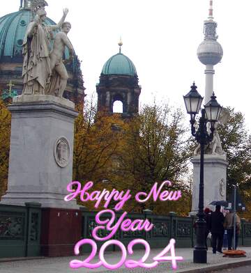 FX №216162 Berlin Sculpture happy new year 2024