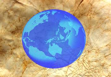 FX №216035 Texture of crumpled paper Modern global world earth concept planet symbol dark blue