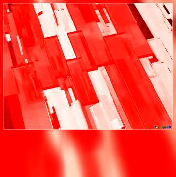FX №216087 Creative 3d abstract squares lines modern red background Blank Card