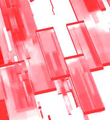 FX №216094 Creative 3d abstract squares lines modern red white background