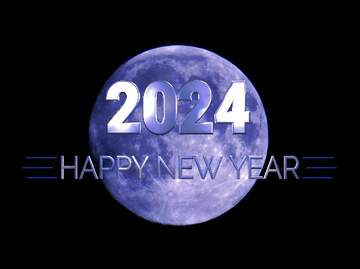 FX №216234 Blue moon Happy New Year 2024