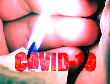 FX №219406 covid 19 corona virus Candle