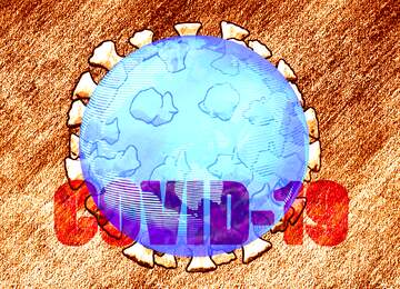 FX №219243 World earth Covid-19 Coronavirus art 3D render