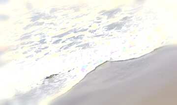 FX №22539 Beach sand blur frame white background