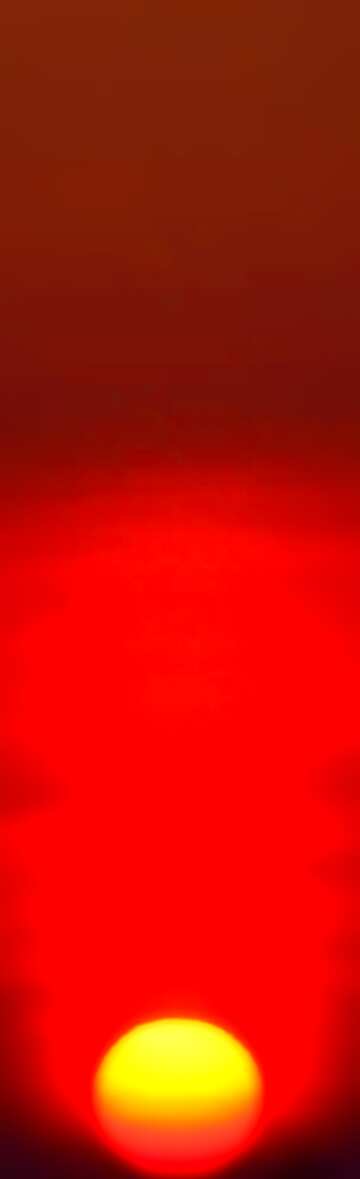FX №22790 Red Sunset vertical banner Background.