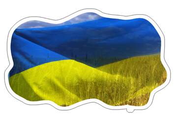 FX №220091 Ukraine Sticker template