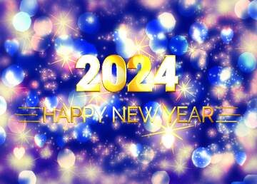 FX №221631 2024 golden New Year  winter  holiday background