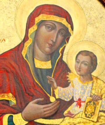 FX №221429 Mother daughter icon painting