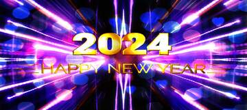 FX №221465 Night Lights background happy new year 2024