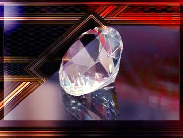 FX №222334 Diamant gold lines geometrical frame