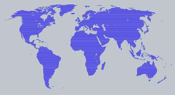 FX №222502 World map blue transparent  concept background