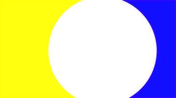 FX №225204 Two colors blue and yellows  circle frame  for video Youtube thumbnail transparent background