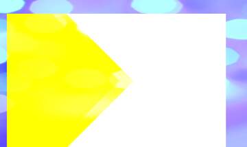 FX №225617 yellow triangle Frame Bokeh