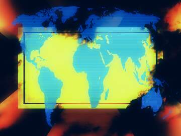 FX №226798 Graphics blurry man living computer world concept global background