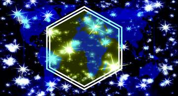 FX №228009  cobalt blue space christmas night star background