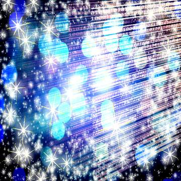 FX №228020 snowflakes and lights computer media background