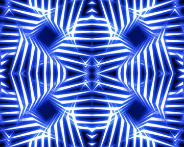 FX №229972 Azure blue symmetry pattern fractal art graphic design funny hd background neon glow