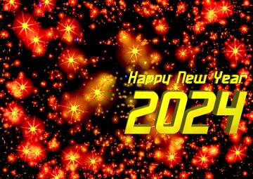 FX №229104 Happy new year 2024  World map holiday background