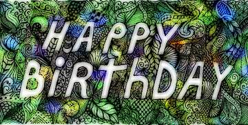 FX №230906 Art happy birthday design background