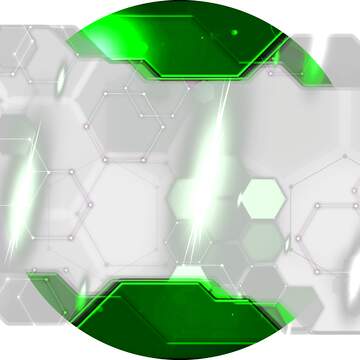 FX №230197 Green Information Technology circle frame transparent business concept Hi-tech  Elements