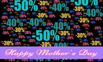 FX №231323 Happy Mothers Day dark  discount sales background.