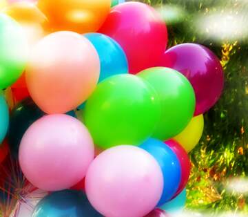 FX №263588 Fluttering Fantasy  Colored balloons