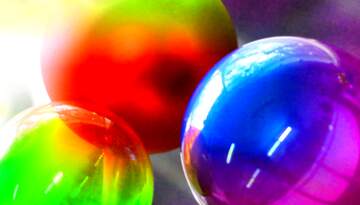 FX №264169 Chromatic Cheer: Bright Glass Balls for Festive Celebrations